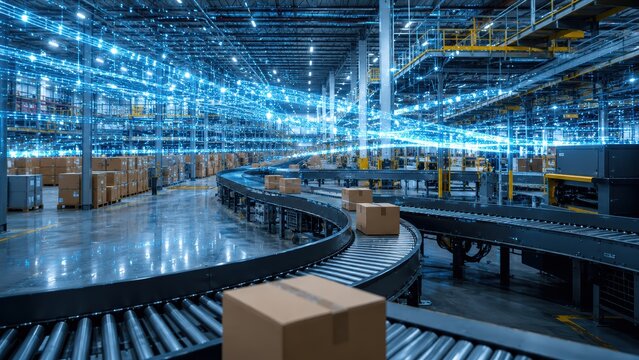 Automated Logistics Flow With AI Routing Stream