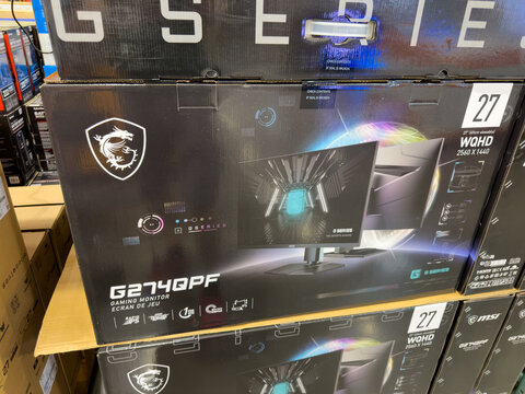 MSI G274QPF Gaming Monitor Box At Costco Warehouse
