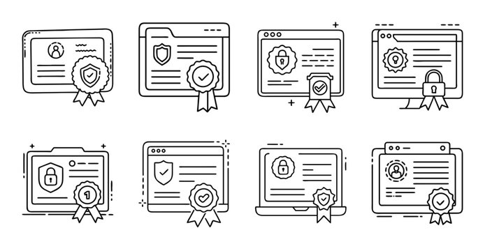 Flat design crypto wallet and trading icons - Colorful set of flat icons showing crypto wallets, trading, and Bitcoin symbols for digital finance projects.