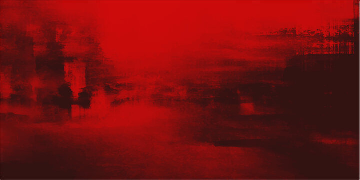 ominous scene of blurred, silhouetted figures amidst smoke and red light, evoking a sense of danger and unease.