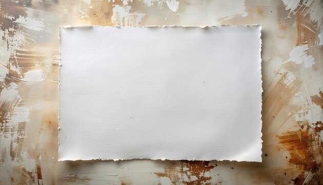 Blank white torn paper on abstract background.