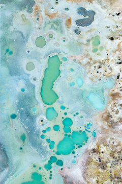 Geothermal steam vents abstract background in Bolivia