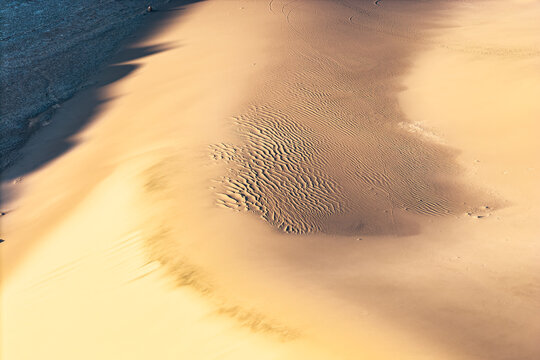 Ripples of sand in Valle de la Luna Atacama Desert