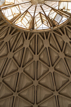 Abstract roof dome pattern in Uzbekistan architecture