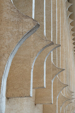 Geometric arch detail of traditional Uzbekistan architecture
