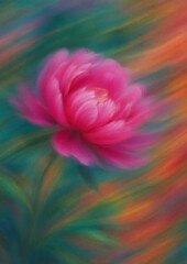 Obraz premium Vibrant floral abstract design