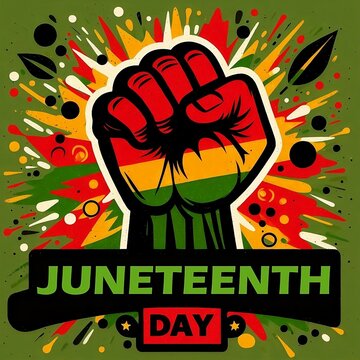  Juneteenth Freedom Day. African-American Independence Day. Juneteenth Celebrate Black Freedom, banner, greeting card, created with generative ai