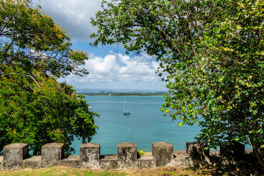 View of the Bay of San Juan, in Old San Juan Puerto Rico 