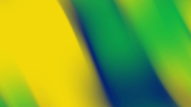 Waving brazil flag colors blending into vibrant abstract gradient, ideal for patriotic designs, sports events, and national celebrations visuals. fan for world cup football