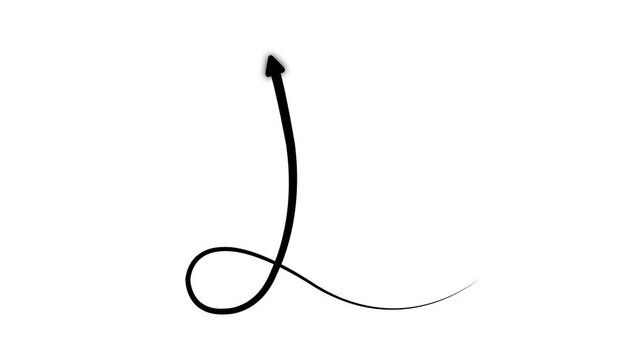 Glowing Upward Arrow Curve Animation Accelerating Growth, Rising Performance, Abstract arrow growth chart of economy icon animated down to up arrow animation, business arrow animation, with 4k video.