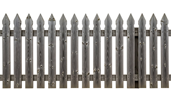 Black metal fence with pointed tips