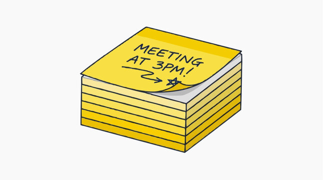 Sticky Note Reminder for Meeting