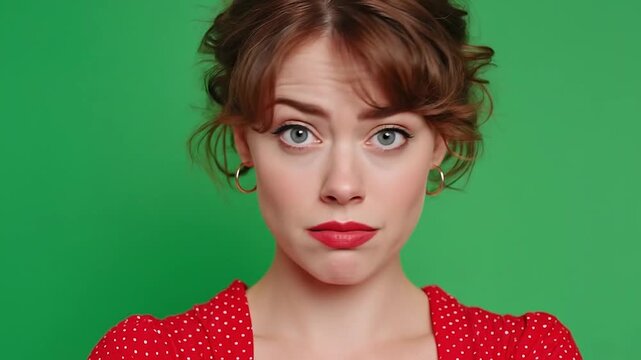 Female rolling her eyes in exasperation at a boring conversation