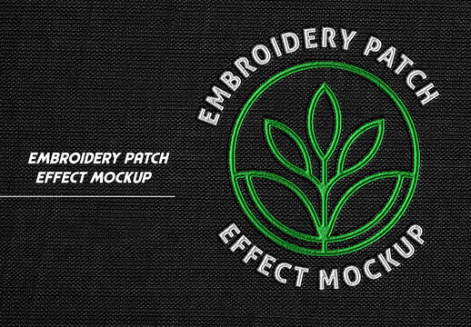 Embroidery Patch Mockup