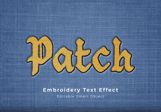 Embroidery Text Effect