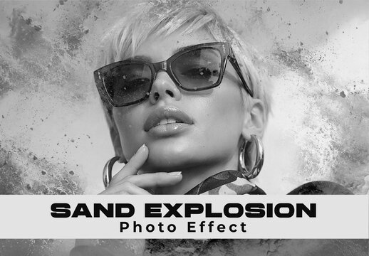 Sand Explosion Photo Effect