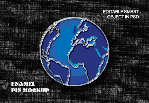 Enamel Pin Mockup