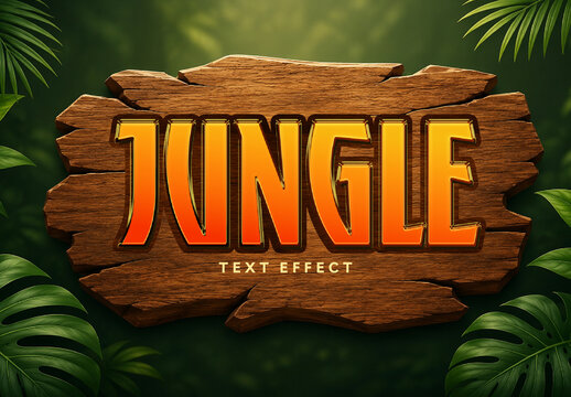 Jungle Text Effect