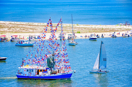 Kenny B shrimp boat at 92nd annual Blessing of the Fleet in Biloxi Mississippi