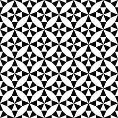 Fototapeta premium abstract black and white seamless pattern tile wallpaper background decorative