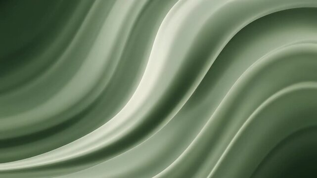 Olive green wavy motion graphics element in abstract background
