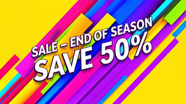 End of Season Sale - 50% Off graphic