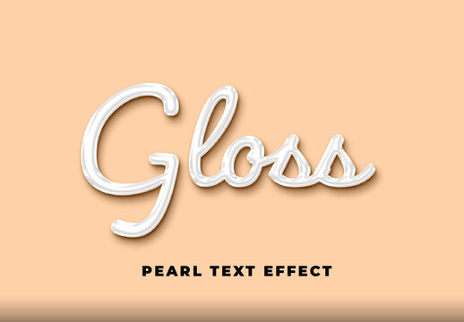Pearl Text Effect