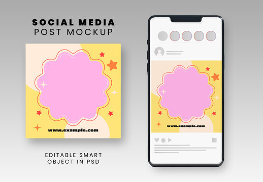 Instagram Social Media Post Mockup