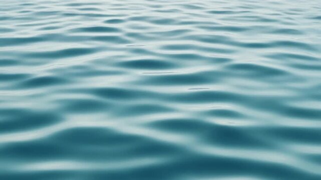 Calm blue water surface with gentle ripples and waves creating a peaceful texture