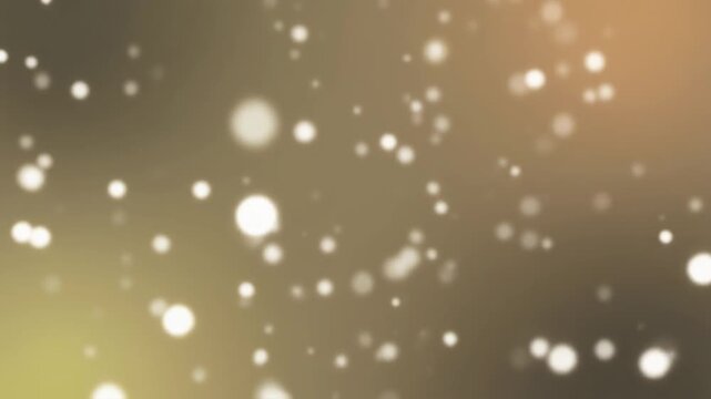 Glowing particles sparkle and shine brightly in a warm evening atmosphere outdoors