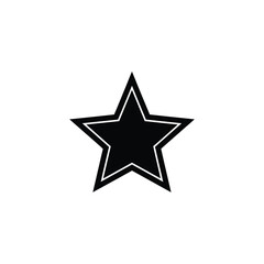 Obraz premium Star sparkles with a sharp outline to signify excellence and achievement.