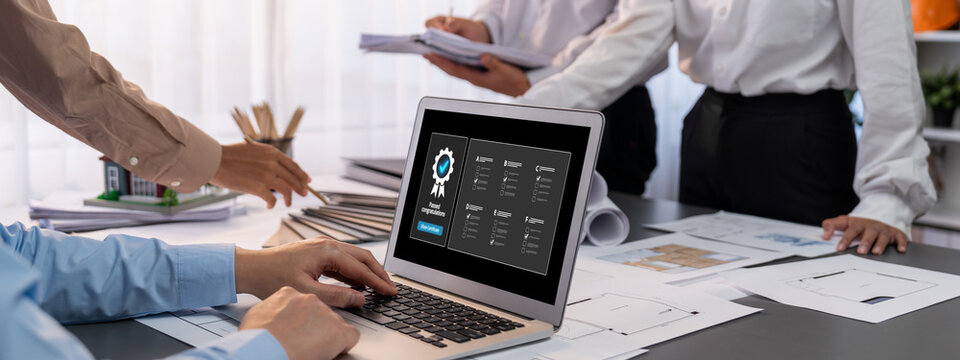 Online product certification, marking a key achievement. Demonstrates commitment to quality and trustworthiness by having product certification passed. brisk