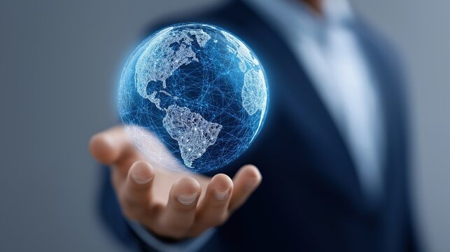Global Connectivity and Digital Networking | Business Innovation Technology Concept