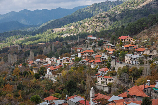 Das Dorf Foini (auch Phini geschrieben), Troodos-Gebirge