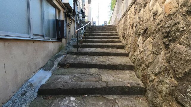 温泉　階段