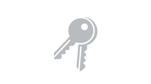Two silver keys are shown against a white background.
