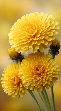 yellow chrysanthemum flower.