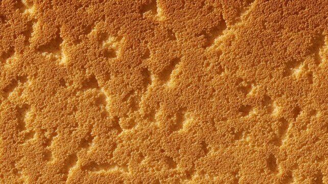 Cracked earth texture with rich ochre tones. Artificial intelligence image