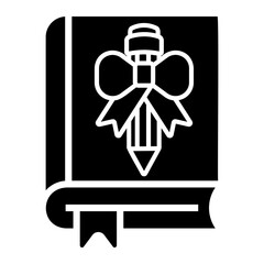 Naklejka premium cute Solid icon