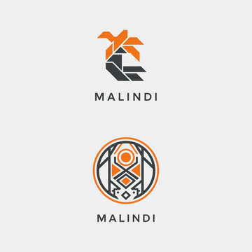 Creative Abstract Logo Designs with Malindi Branding Elements.