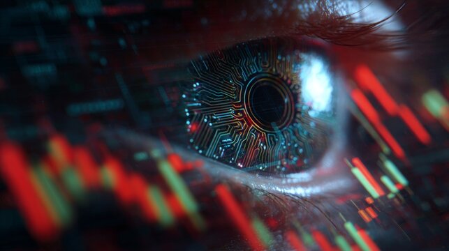 Visionary circuitry: the radiant eye of artificial intelligence. Asset management. The ai-driven eye: glowing circuitry heralds a new era of innovation. Price prediction.