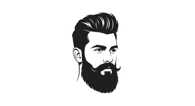 Man with stylish beard and hair.