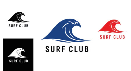 Surf Club Logo Wave Design. © Crit