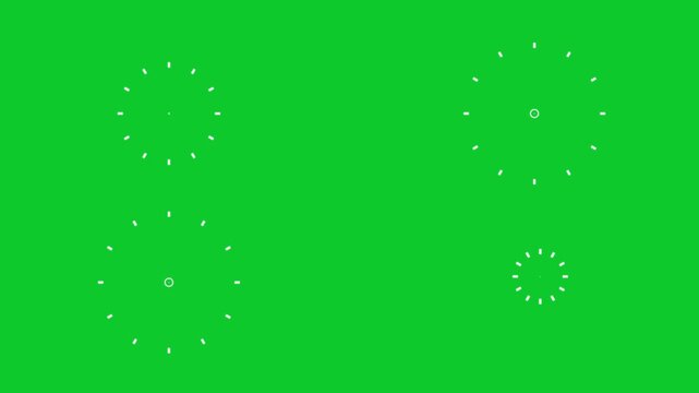 Bursts And Sparks line blast animation, Circle bursting Highlight Motion graphics with a green screen background. After effects pop up, line, shiny, blast animation video 4K. 