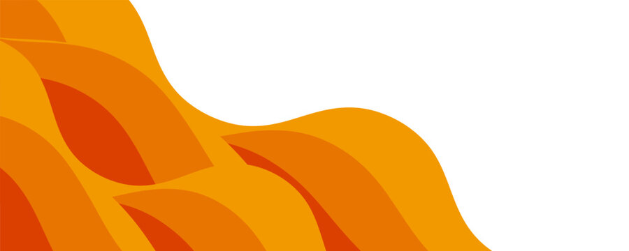 Abstract orange banner background. Graphic design banner pattern background template with dynamic curve shapes
