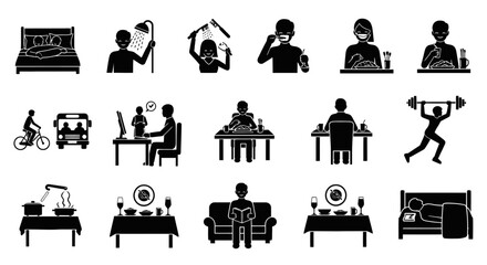 People doing various leisure activities. © MULUNG DOLLAR