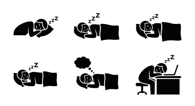 People Sleeping at Work Station.