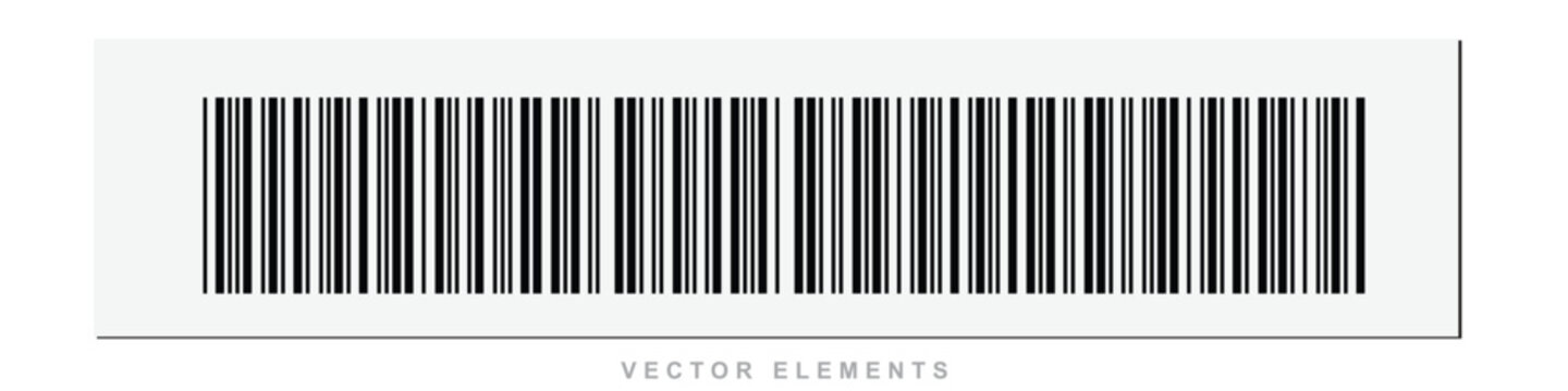 Bar Code Scan Lines: A close-up view of a standard bar code with black and white vertical lines, representing product identification and data scanning technology.