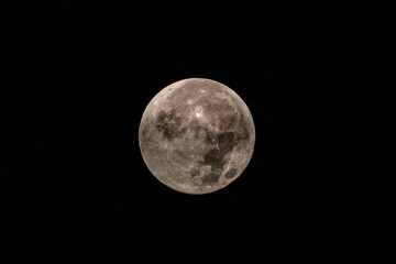 Fototapeta premium September 2024 Supermoon from Boise Idaho