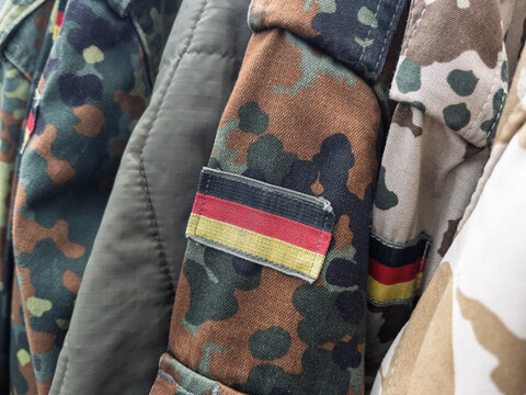 German Military Camouflage Fabrics in Various Patterns